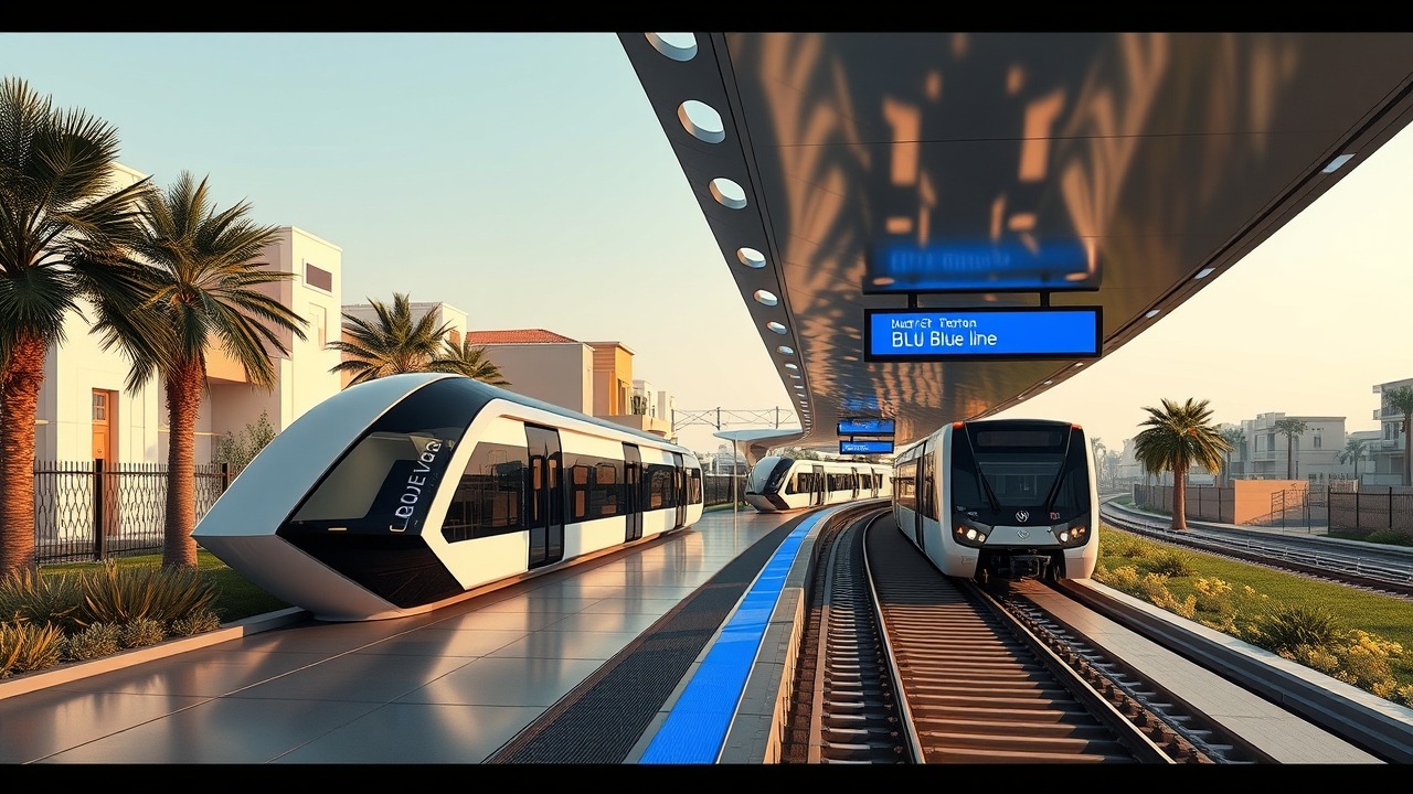 Dubai Metro Blue Line conceptual station