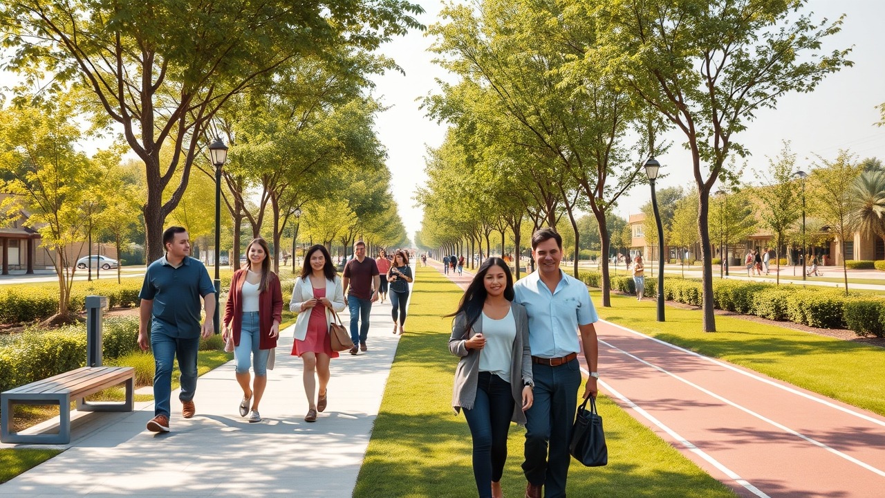 Community life in JVC parks Dubai