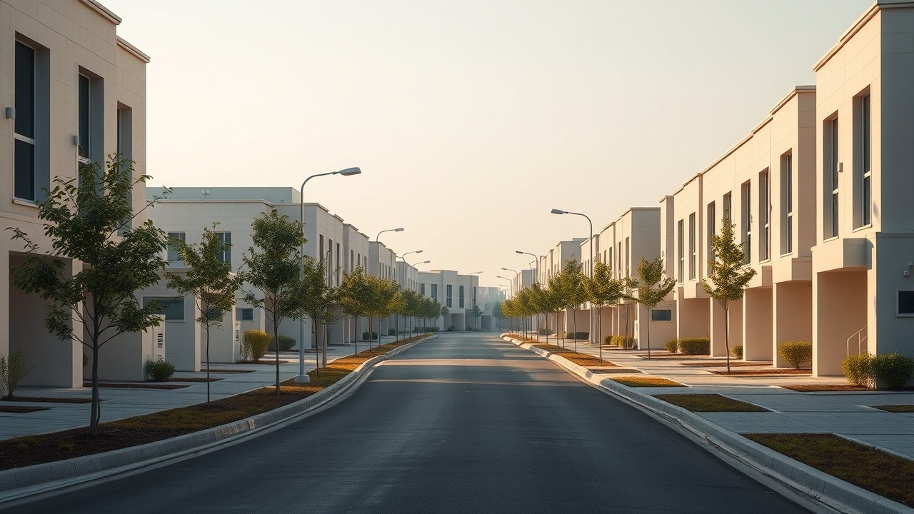 Quiet residential street in the Raya cluster of Arabian Ranches 3