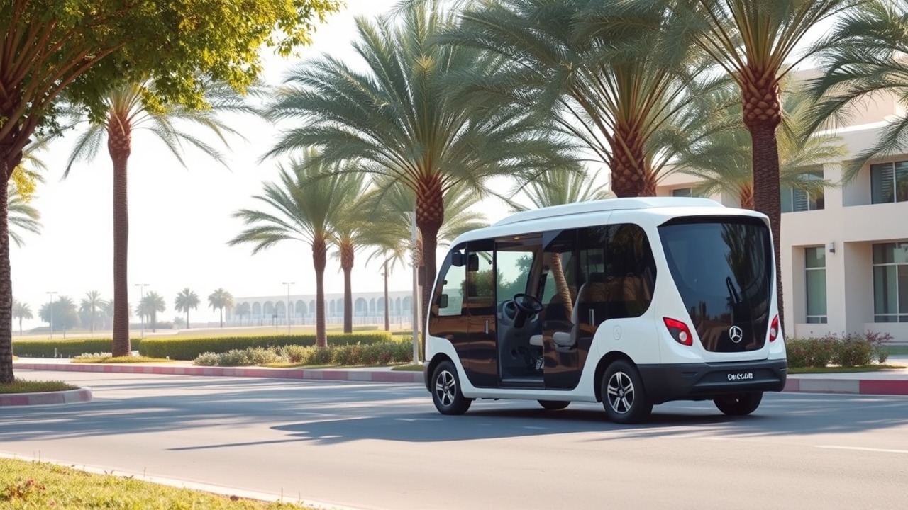 Smart mobility shuttle in Dubai Sports City 2026