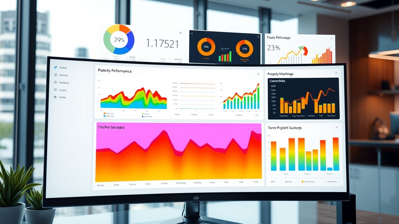 Real estate AI marketing data dashboard