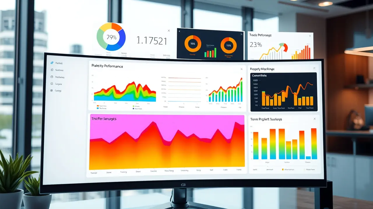 Real estate AI marketing data dashboard