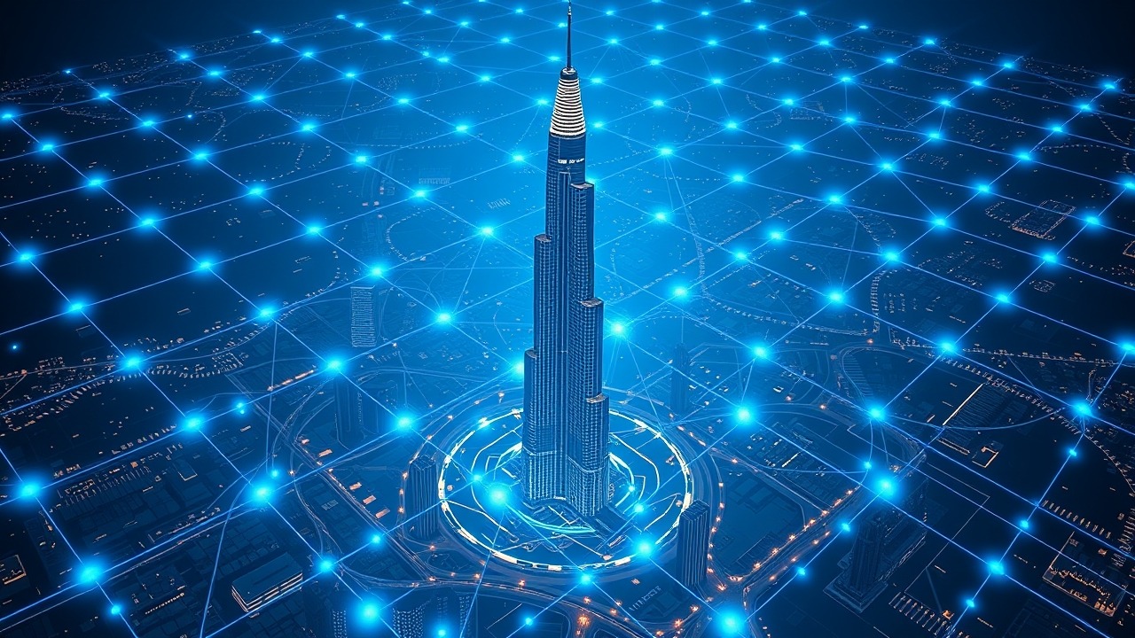 Digital data visualization of Dubai property market