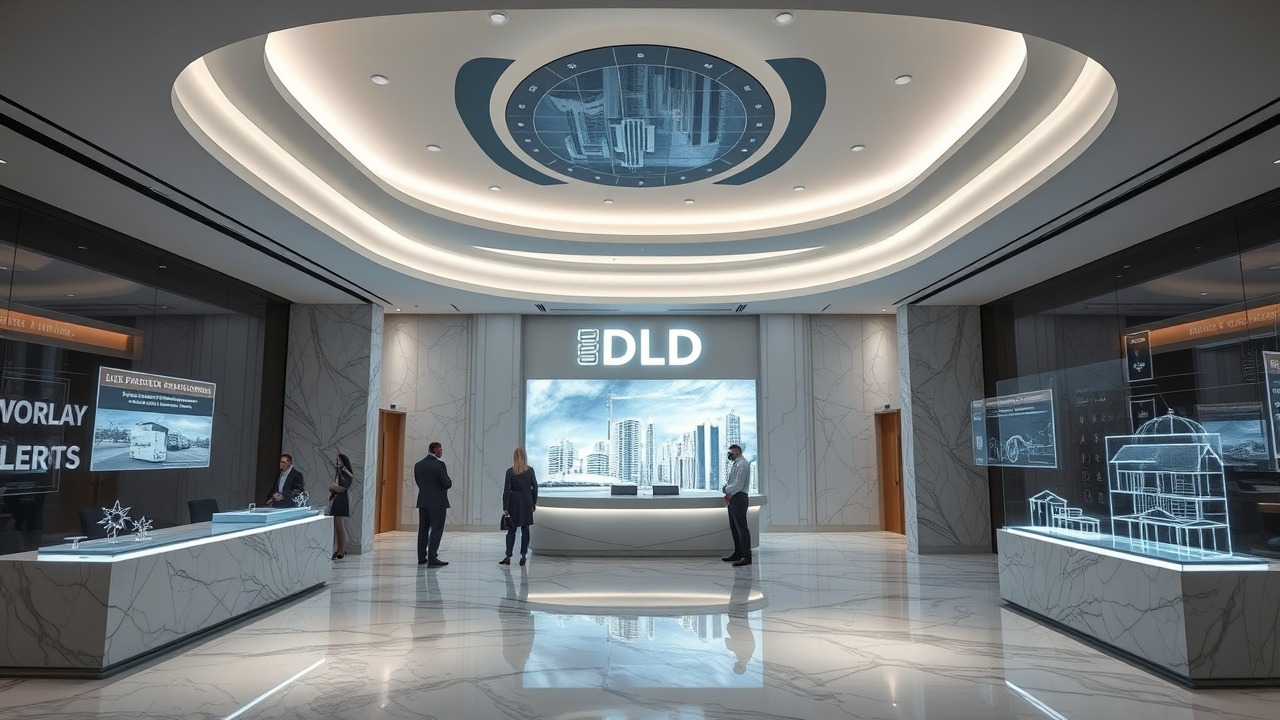 Modern Dubai Land Department office interior design