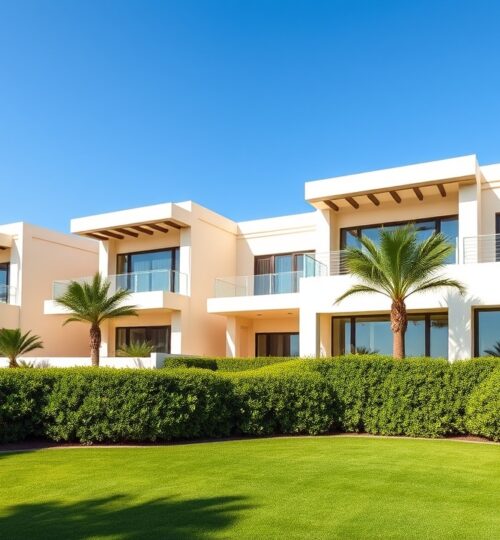Modern villa architecture in Mudon Dubai