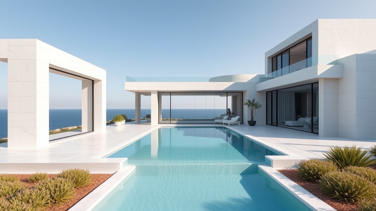 Modern luxury villa exterior Pearl Jumeirah