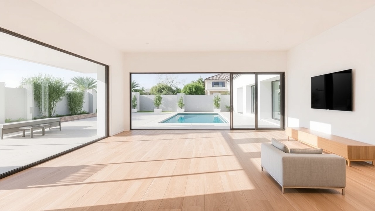 Renovated modern living room in The Springs villa