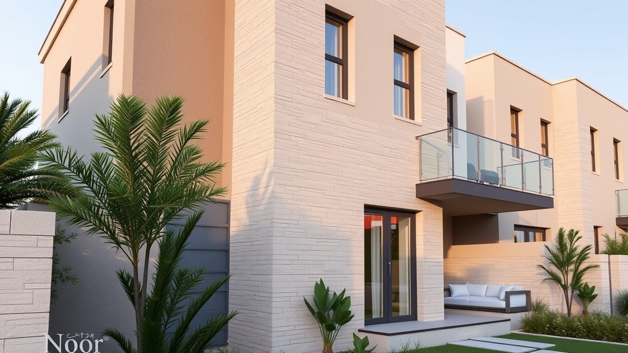 Modern townhouse exterior in Nshama Noor cluster