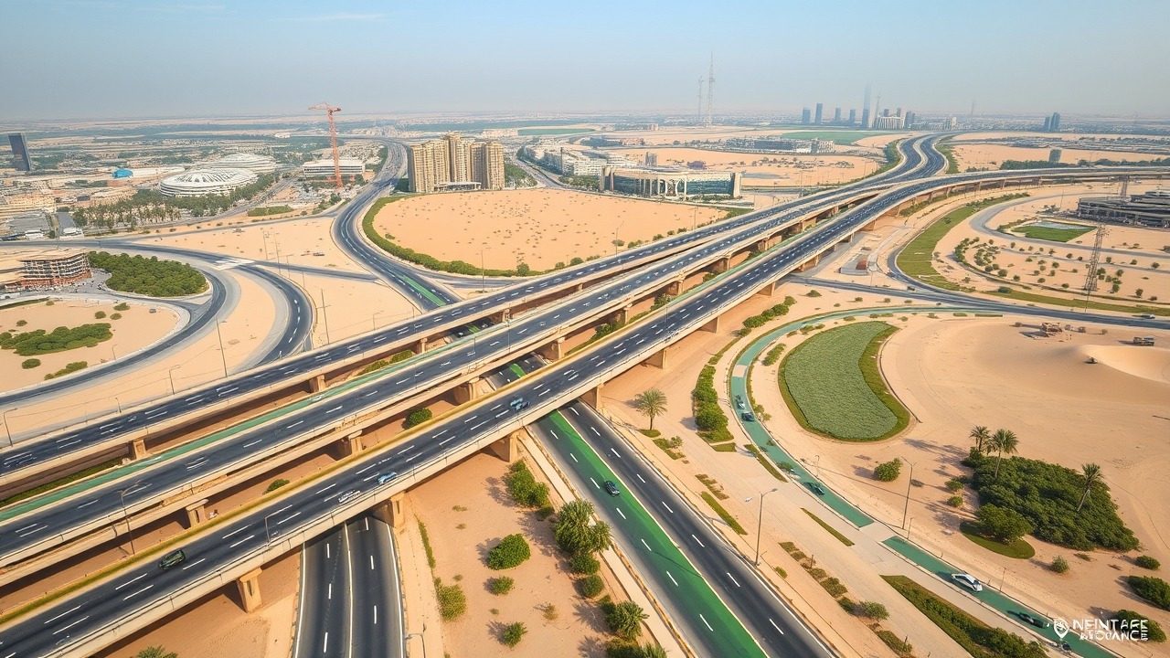 Al Qudra Road expansion and cycling paths Dubai