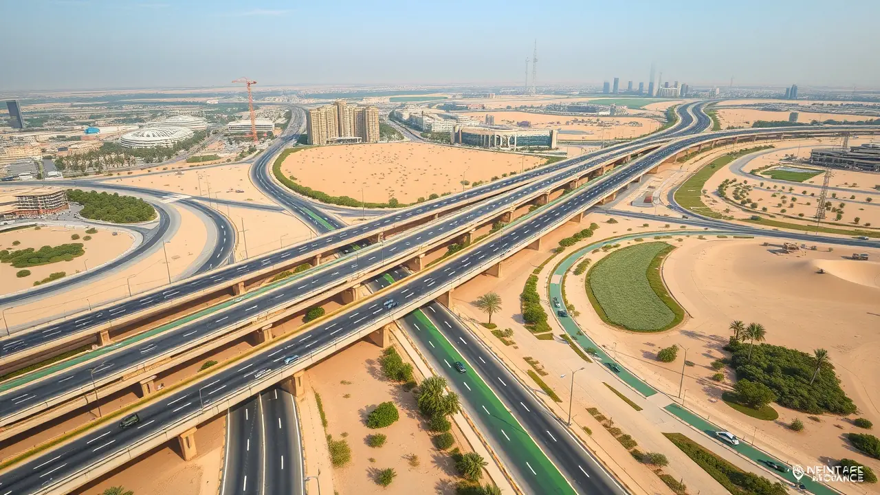 Ausbau der Al Qudra Road und Radwege in Dubai