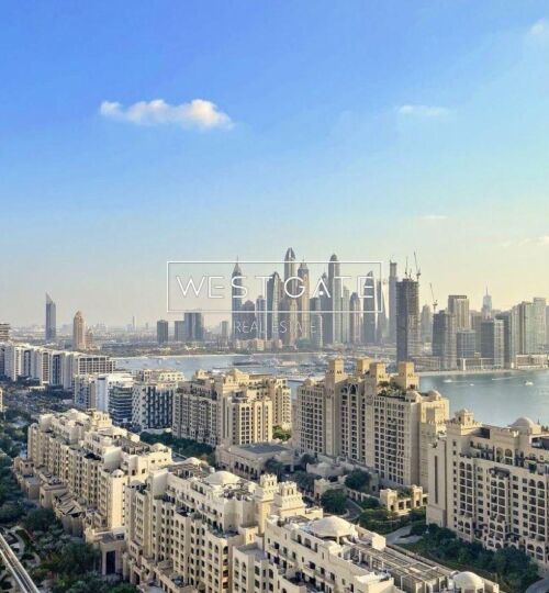 Palm View| High Floor| Luxury Furnished| 6 Cheques