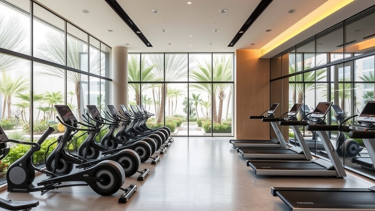 Modern wellness center interior Al Barari Dubai