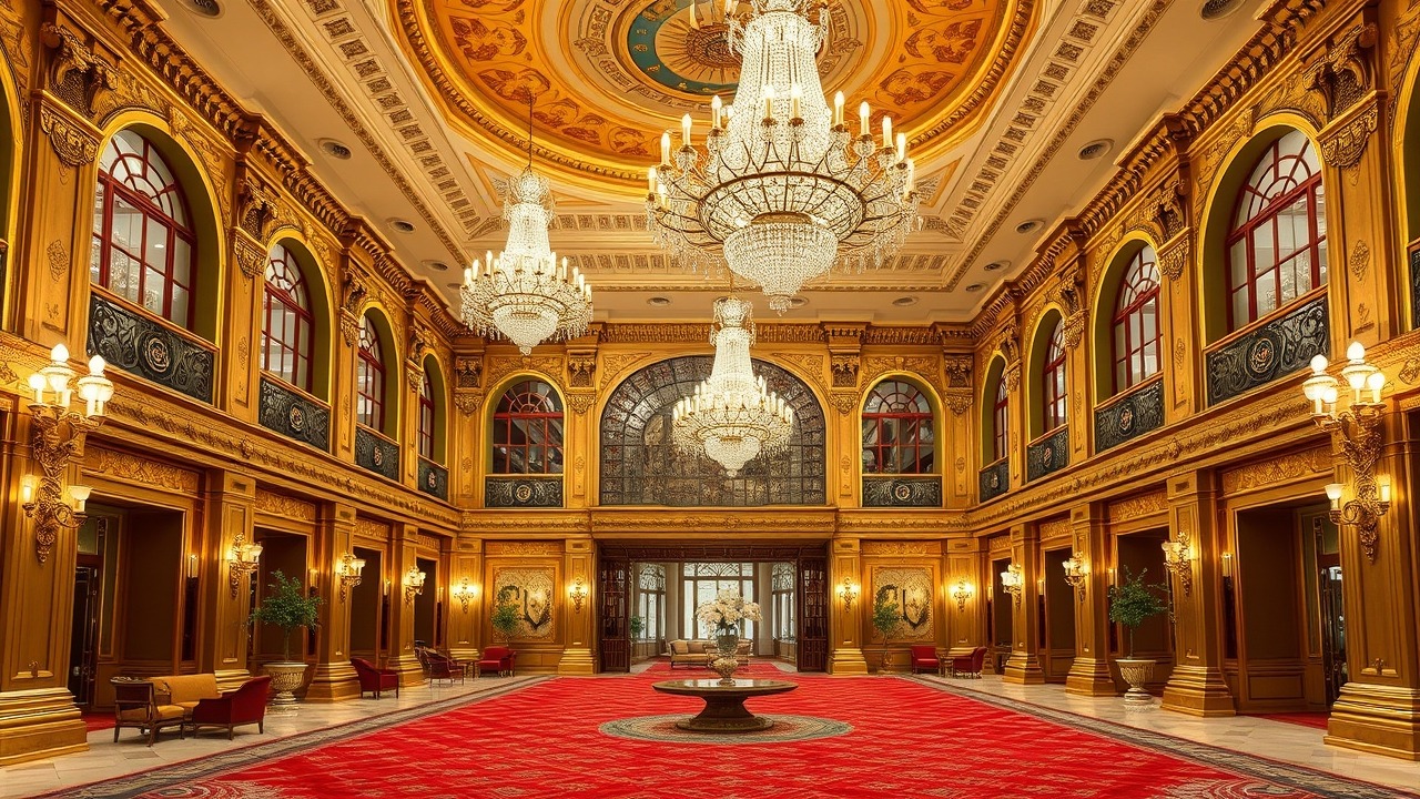Habtoor Palace hotel grand lobby