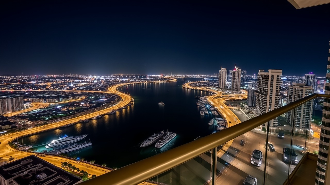 Dubai Water Canal view from Al Habtoor City balcony