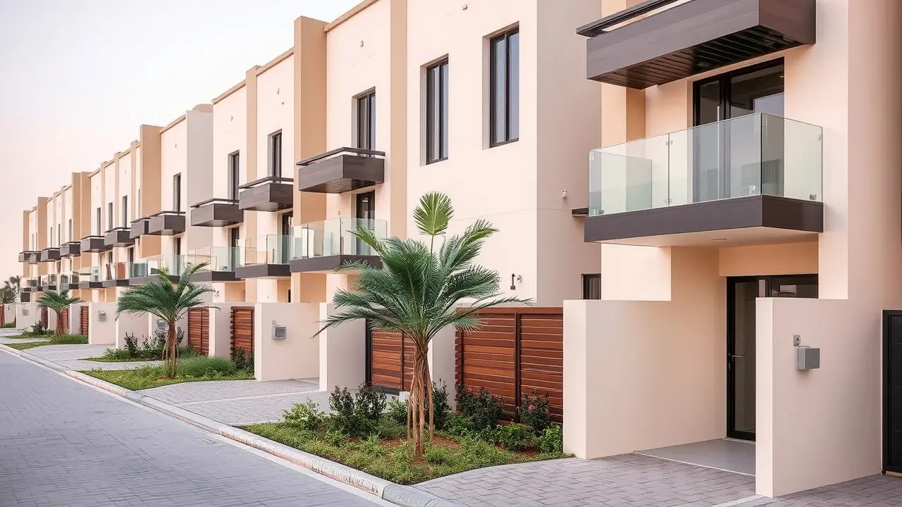 Zeitgenössische Stadthausarchitektur in Dubai