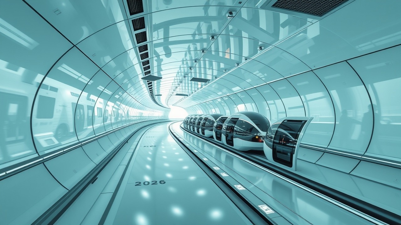 Dubai Loop tunnel system visualization 2026