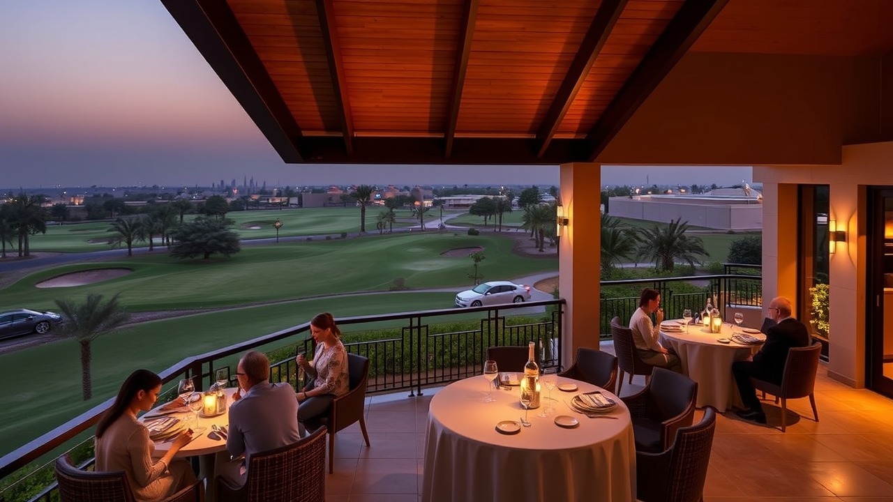 Jumeirah Golf Estates Clubhouse terrace view