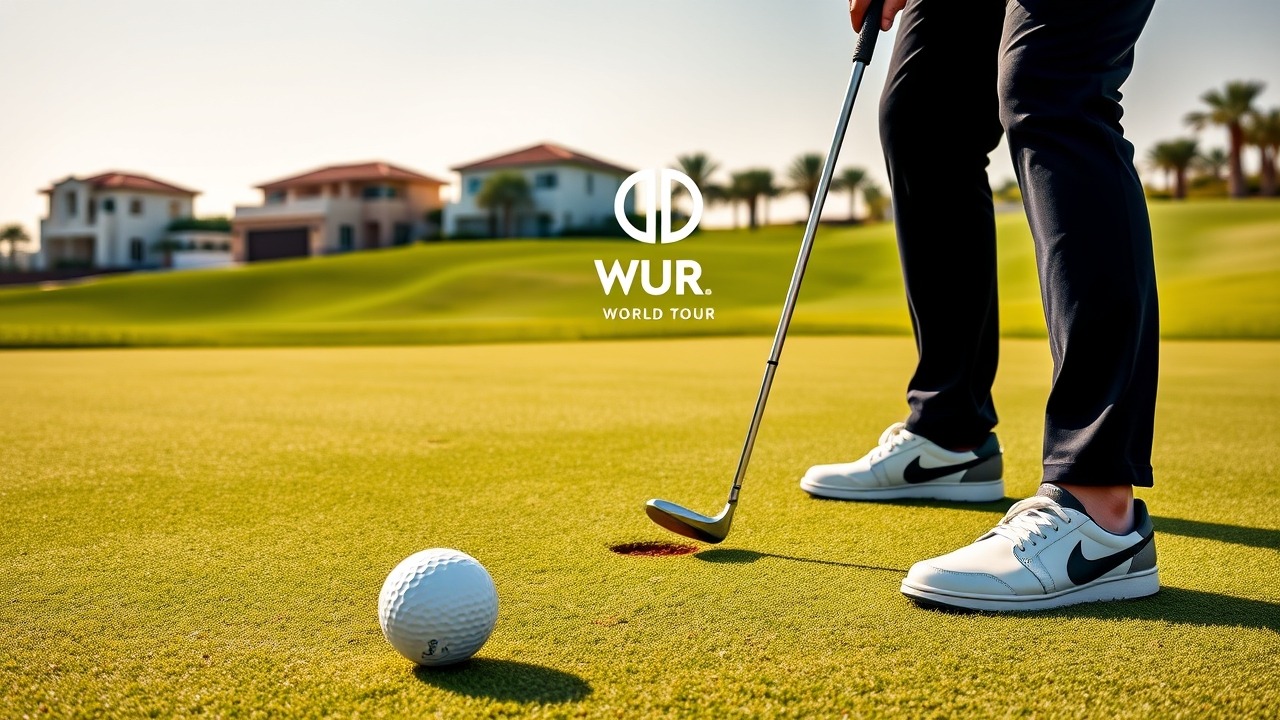 Professional golf green at Jumeirah Golf Estates