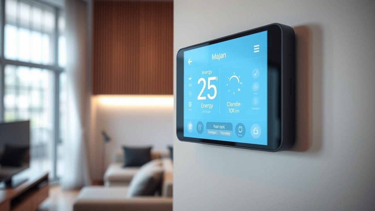Smart home technology in a modern Majan residence